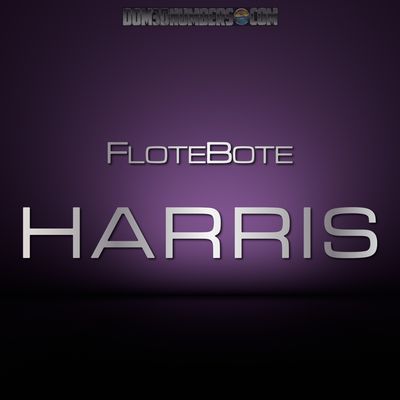 Domed Harris FloteBote Decal Set