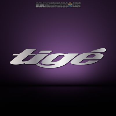 Domed Tige Decal v2, Choose your Color