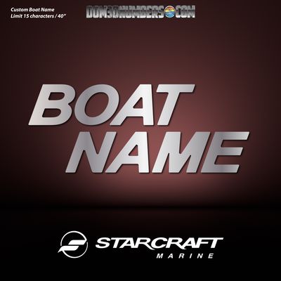 Domed Boat Name in the Starcraft Font