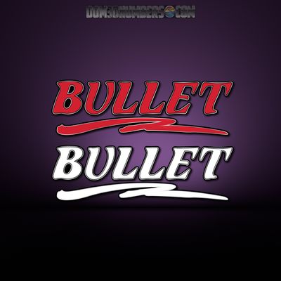 Bullet w/ Swoosh Domed Decal