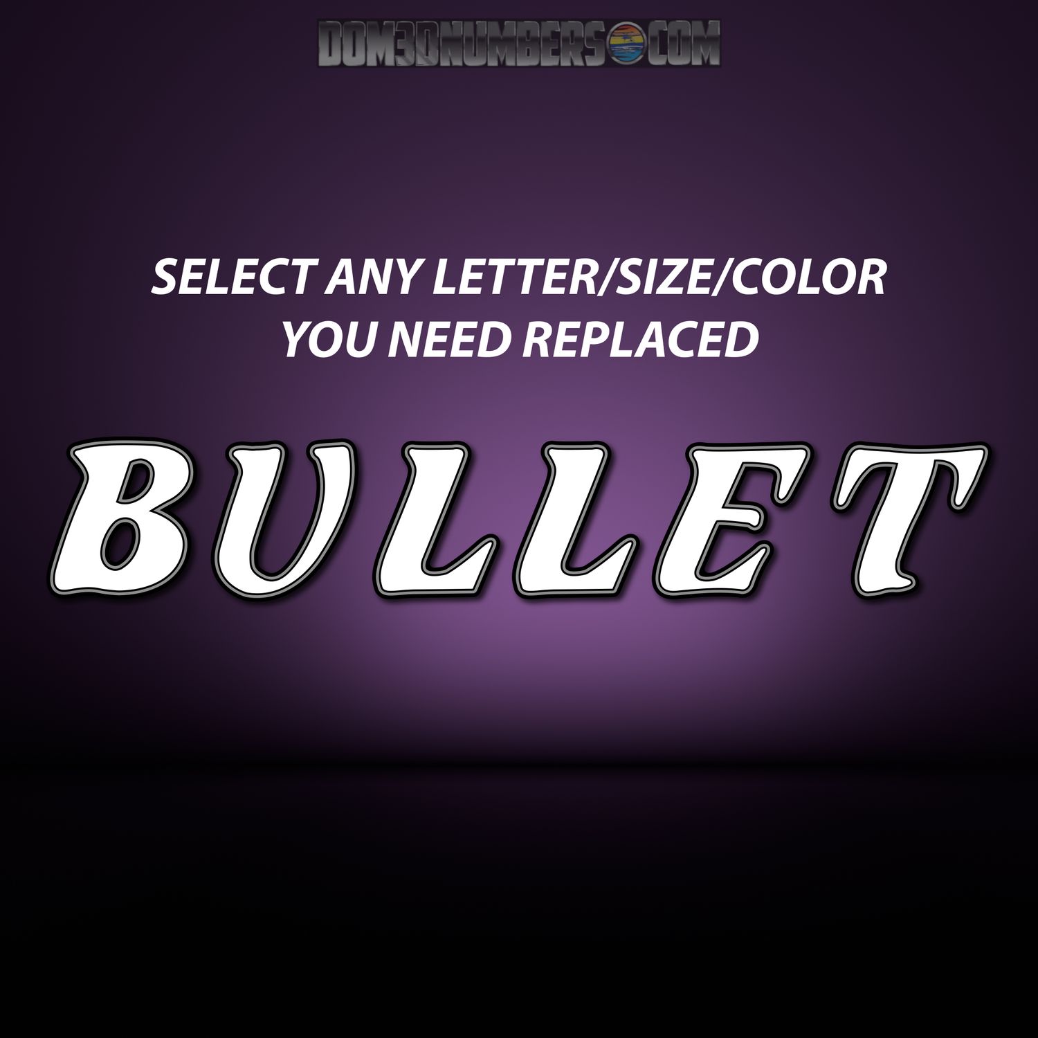 Replacement Letter for Bullet logo