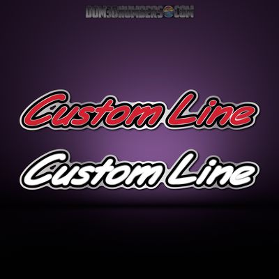 Domed Custom Line Trailer Decal