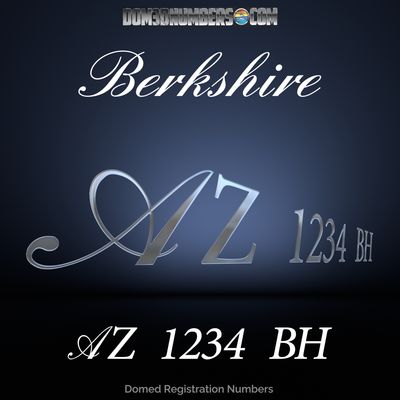 Berkshire Logo Style #1 Domed Registration