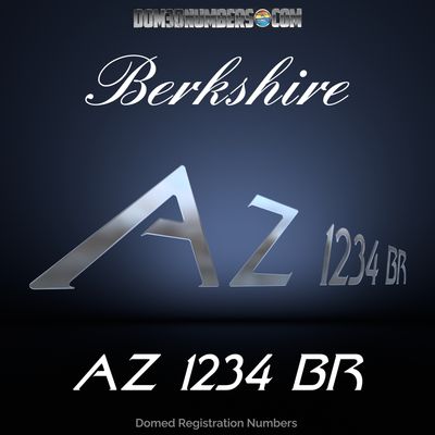 Berkshire Logo Style #2 Domed Registration