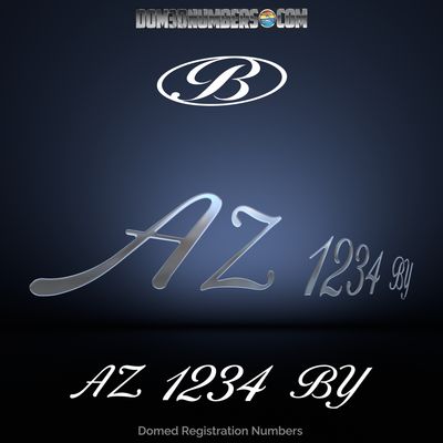 Bentley Script Domed Registration