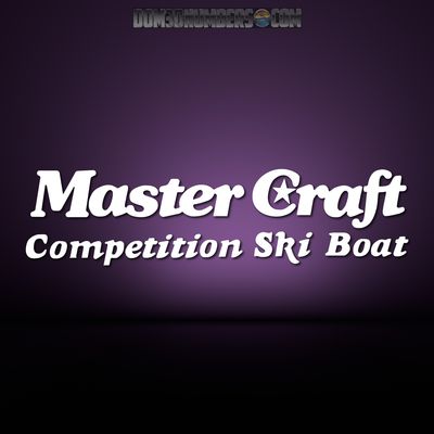 1980&#39;s MasterCraft Star Competition Ski Boat Transom Decal