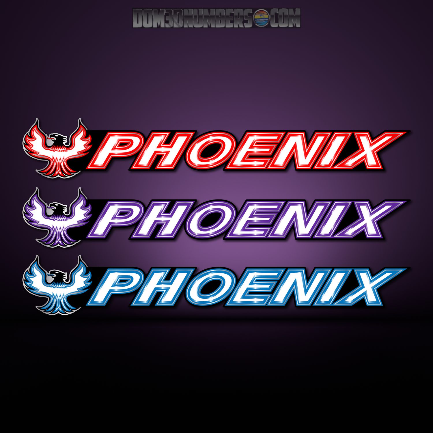 Phoenix Boats Boat Decal v1, Factory Matched Full Color Logo