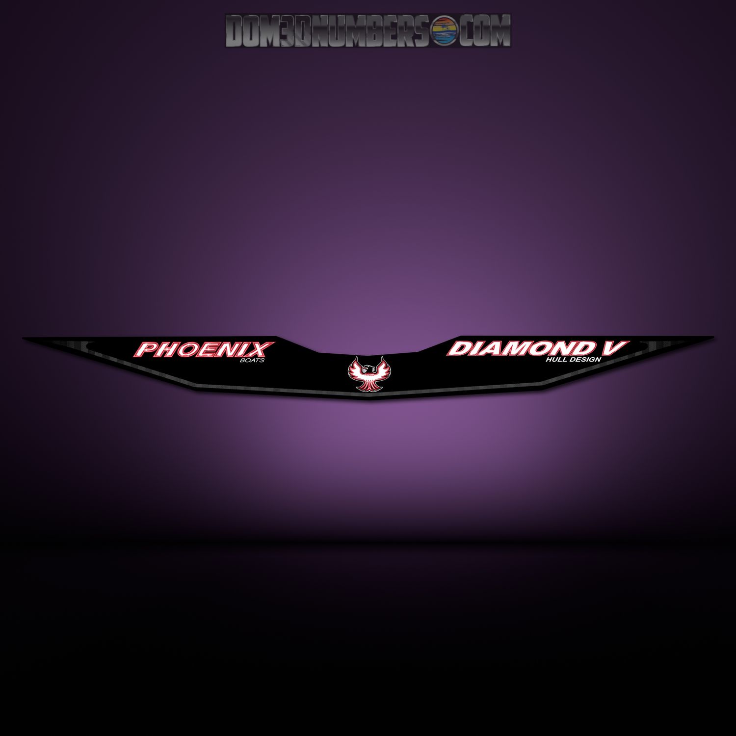 Phoenix Boats Diamond V Center Decal