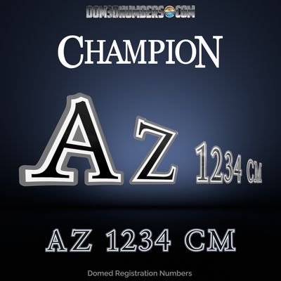 Champion Boats Domed Registration, Choose Your Own Colors