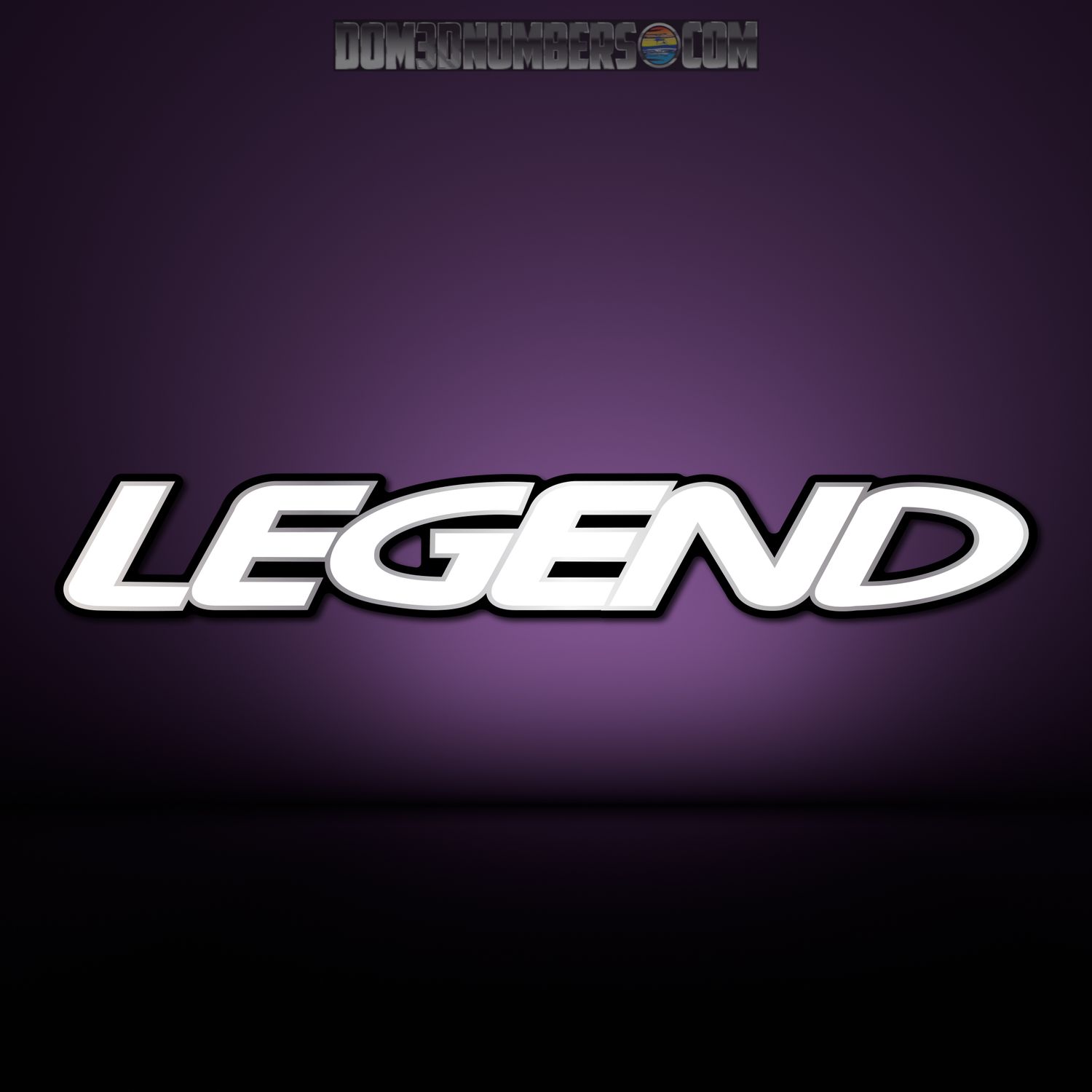 Legend Boats Domed Decal