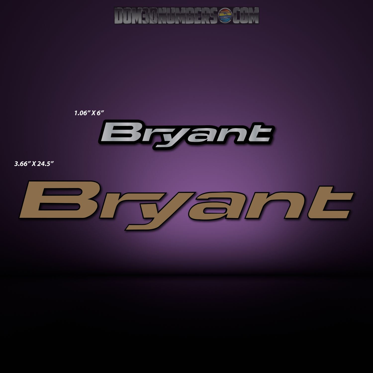 Bryant Boats Domed Decals