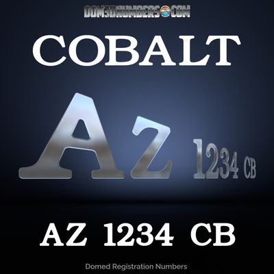 Cobalt Domed Registration, Factory Matched Chrome