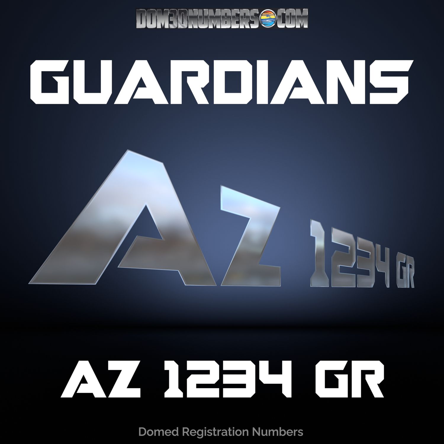 Domed Registration in the Guardians of the Galaxy Font