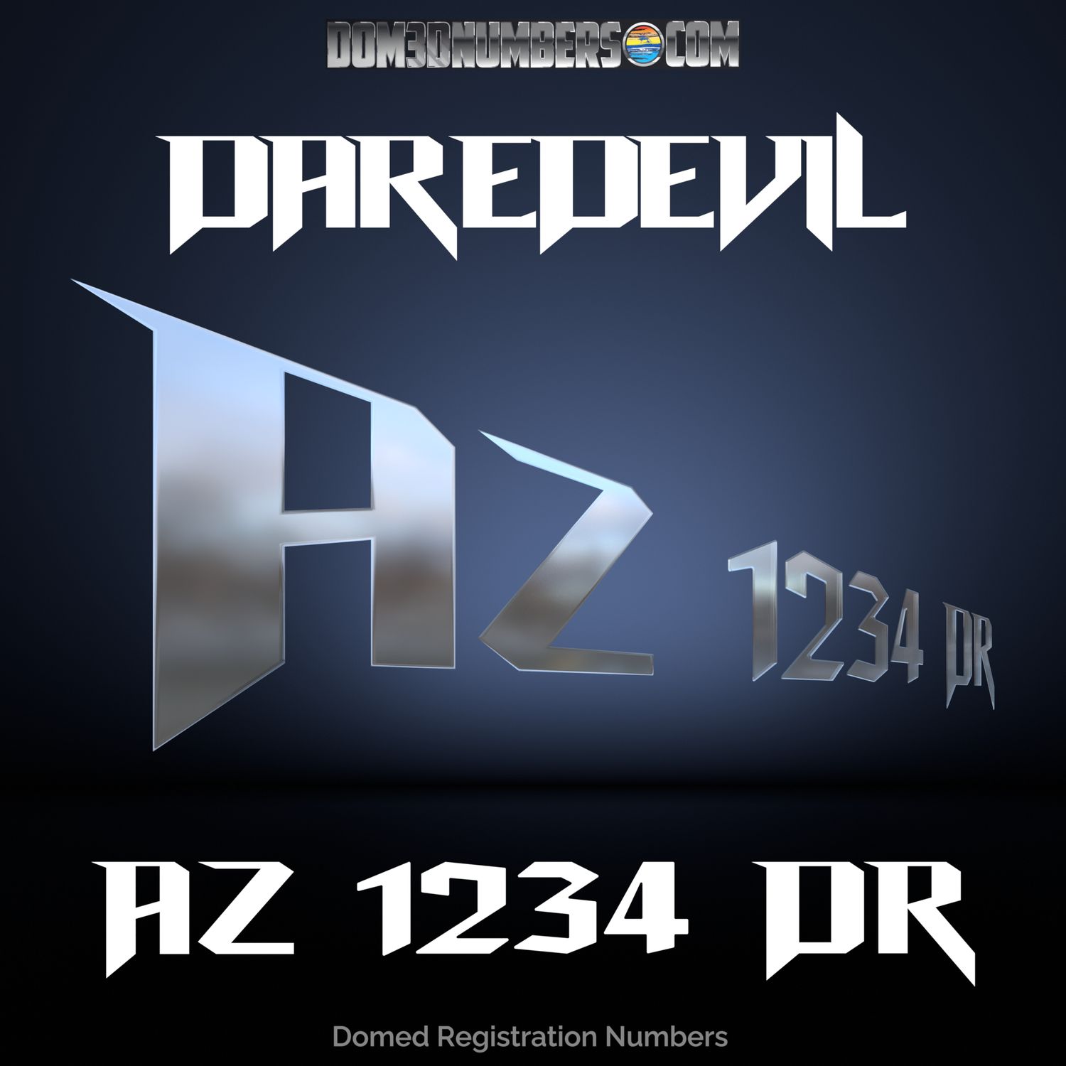 Domed Registration in the Daredevil Font