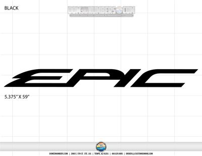 EPIC Domed Boat Decal