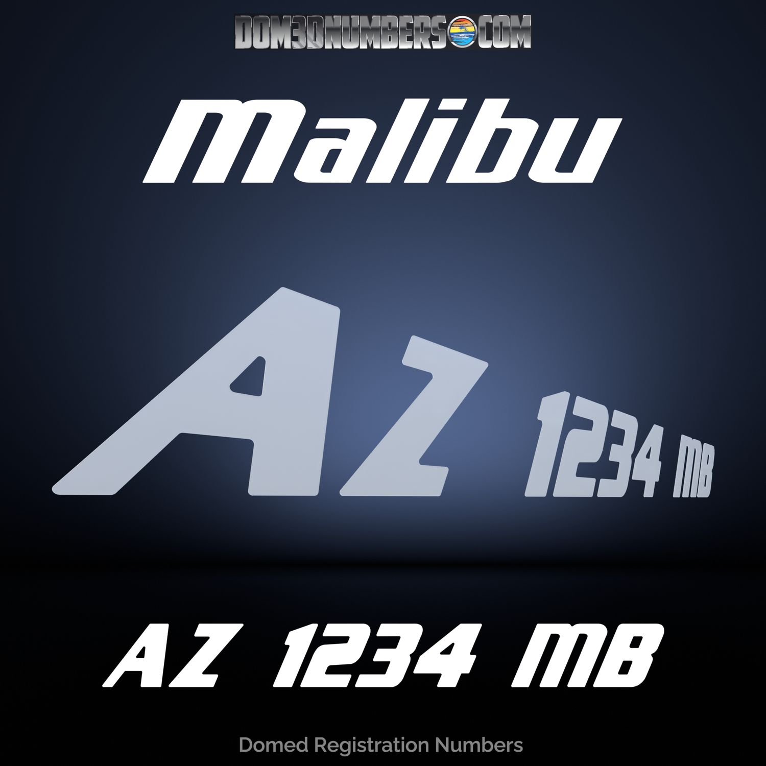 2020-26 Malibu Domed Registration, Emblem Color