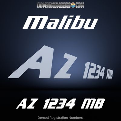 2020-25 Malibu Domed Registration, Emblem Color