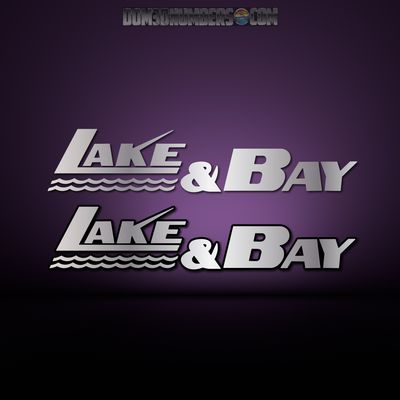 Domed Lake &amp; Bay Boat Decal