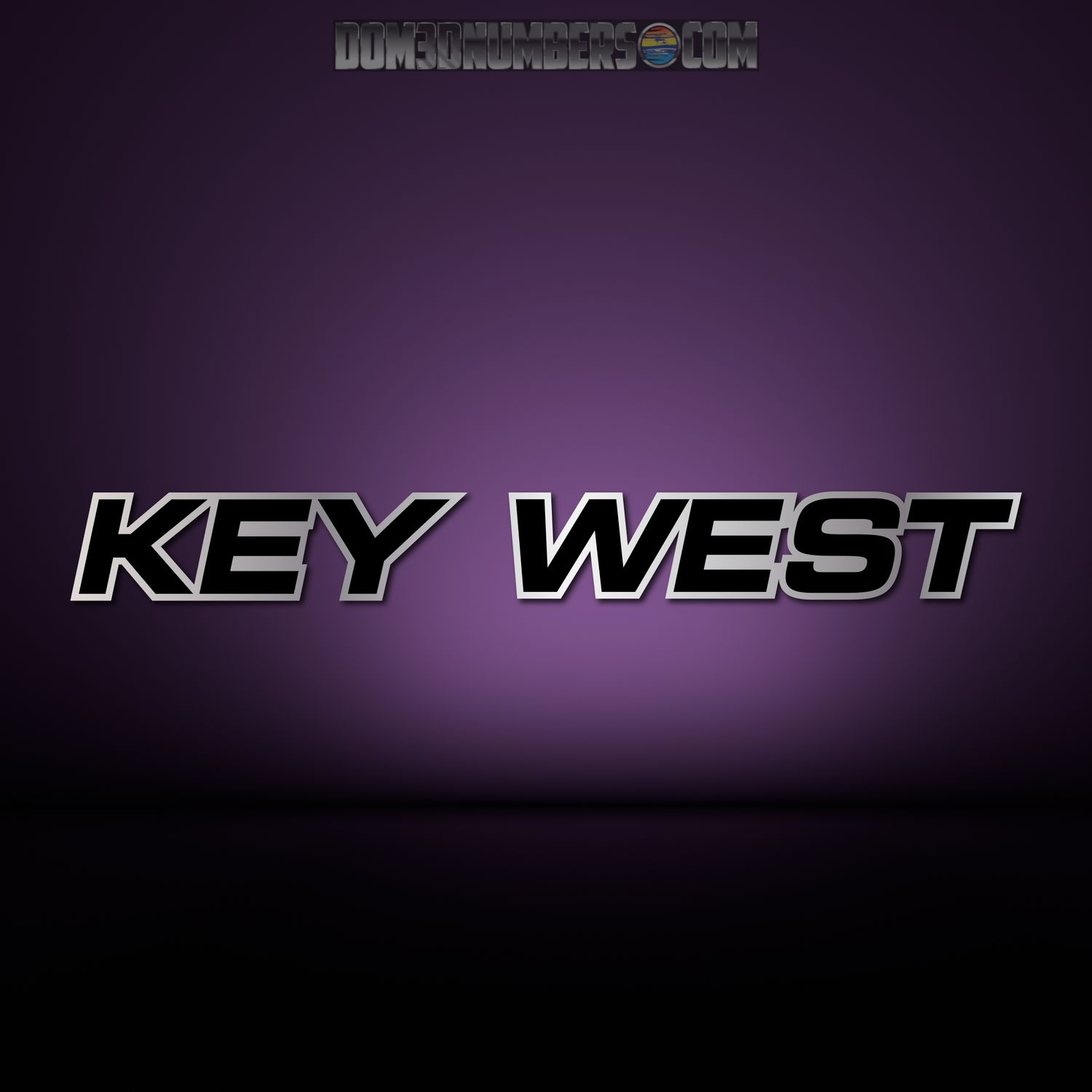 Key West Domed Boat Decals