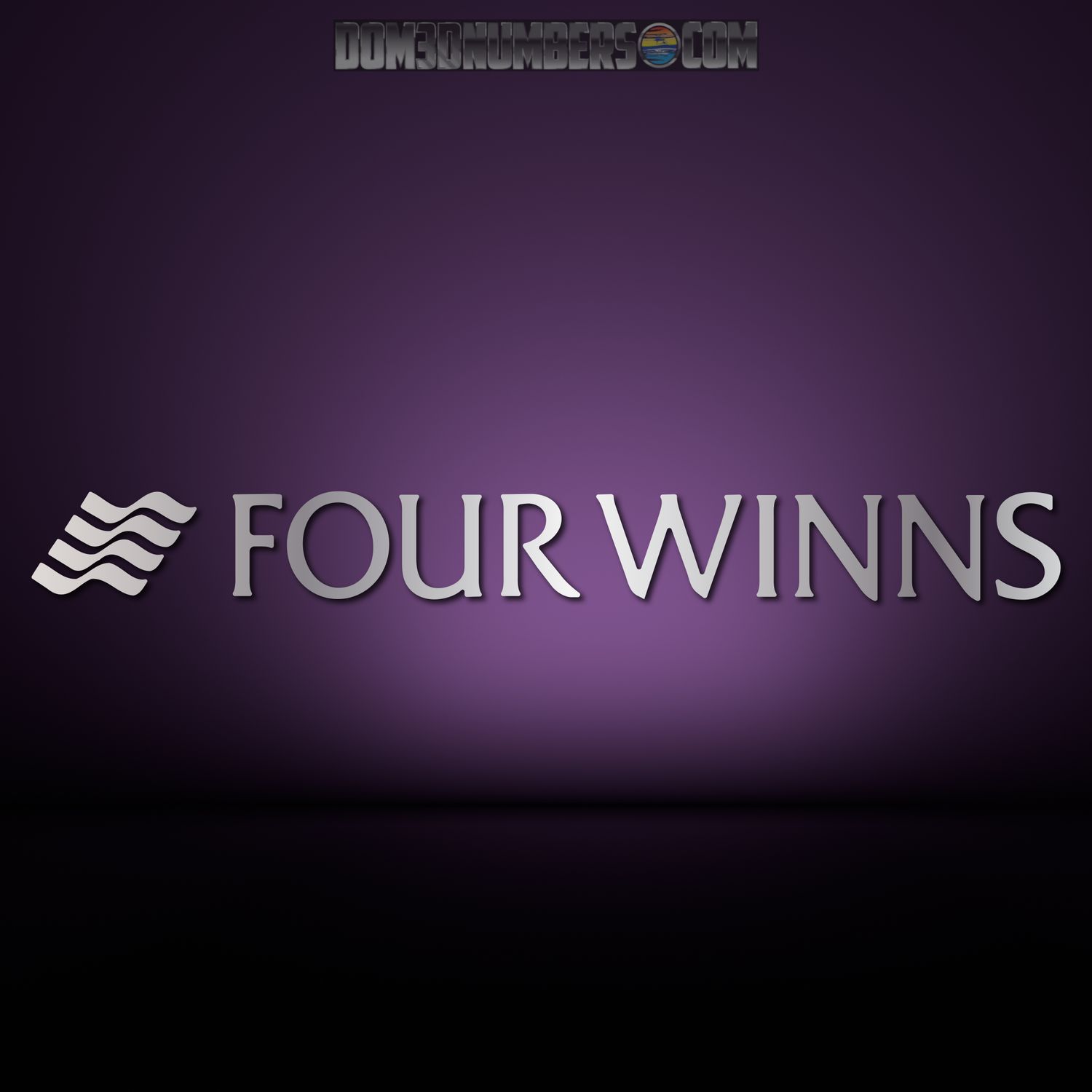 Domed Four Winns Brand Decal v2