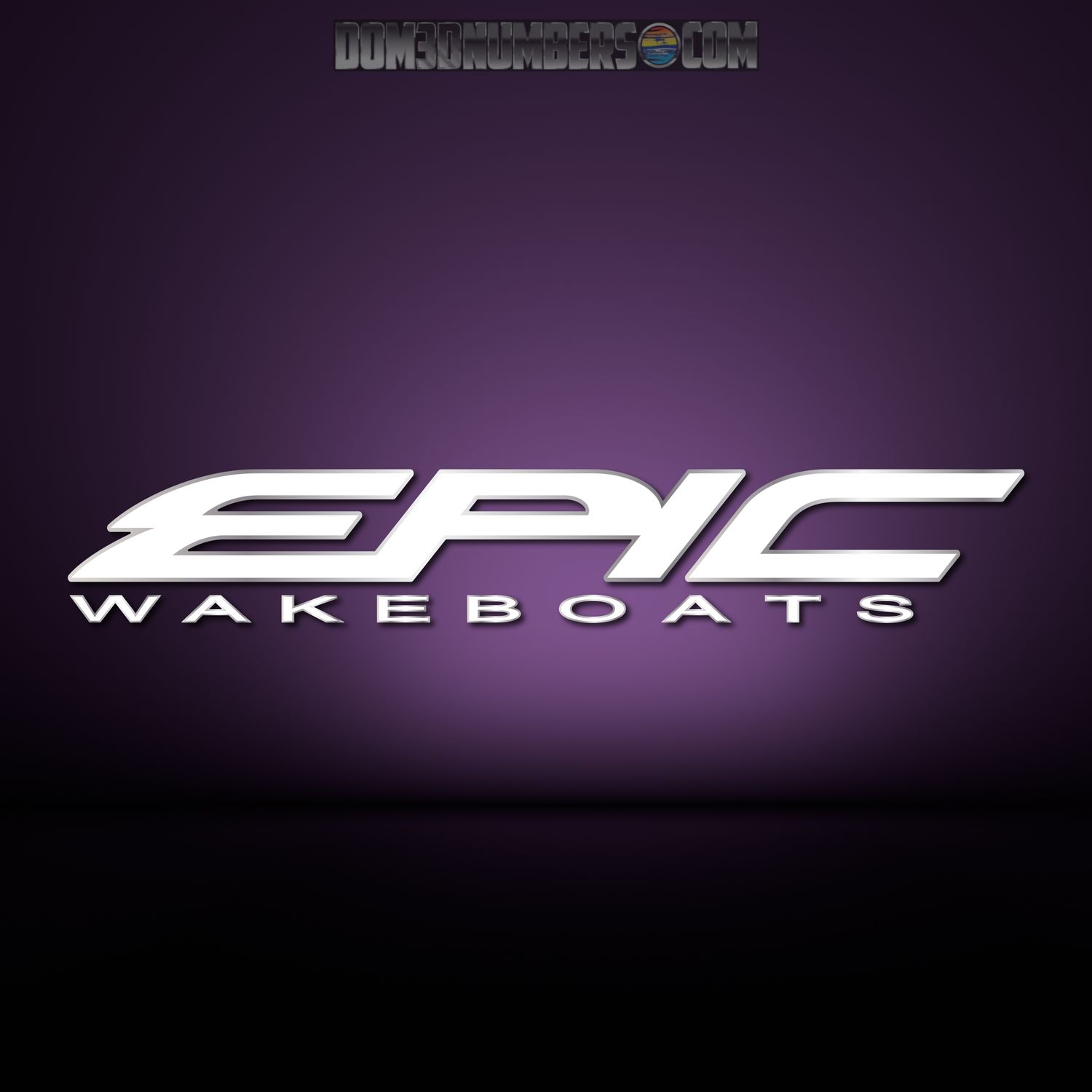 EPIC Wakeboats Domed Boat Decal
