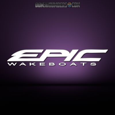 EPIC Wakeboats Domed Boat Decal