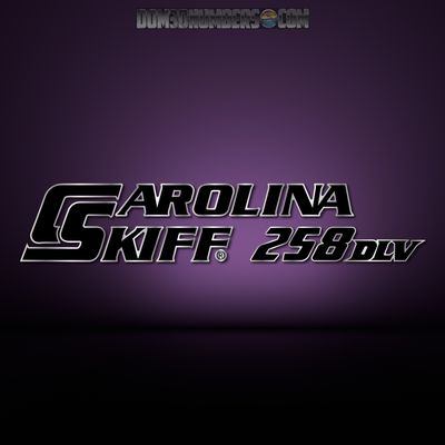 Carolina Skiff 258 DLV Domed Decal Set