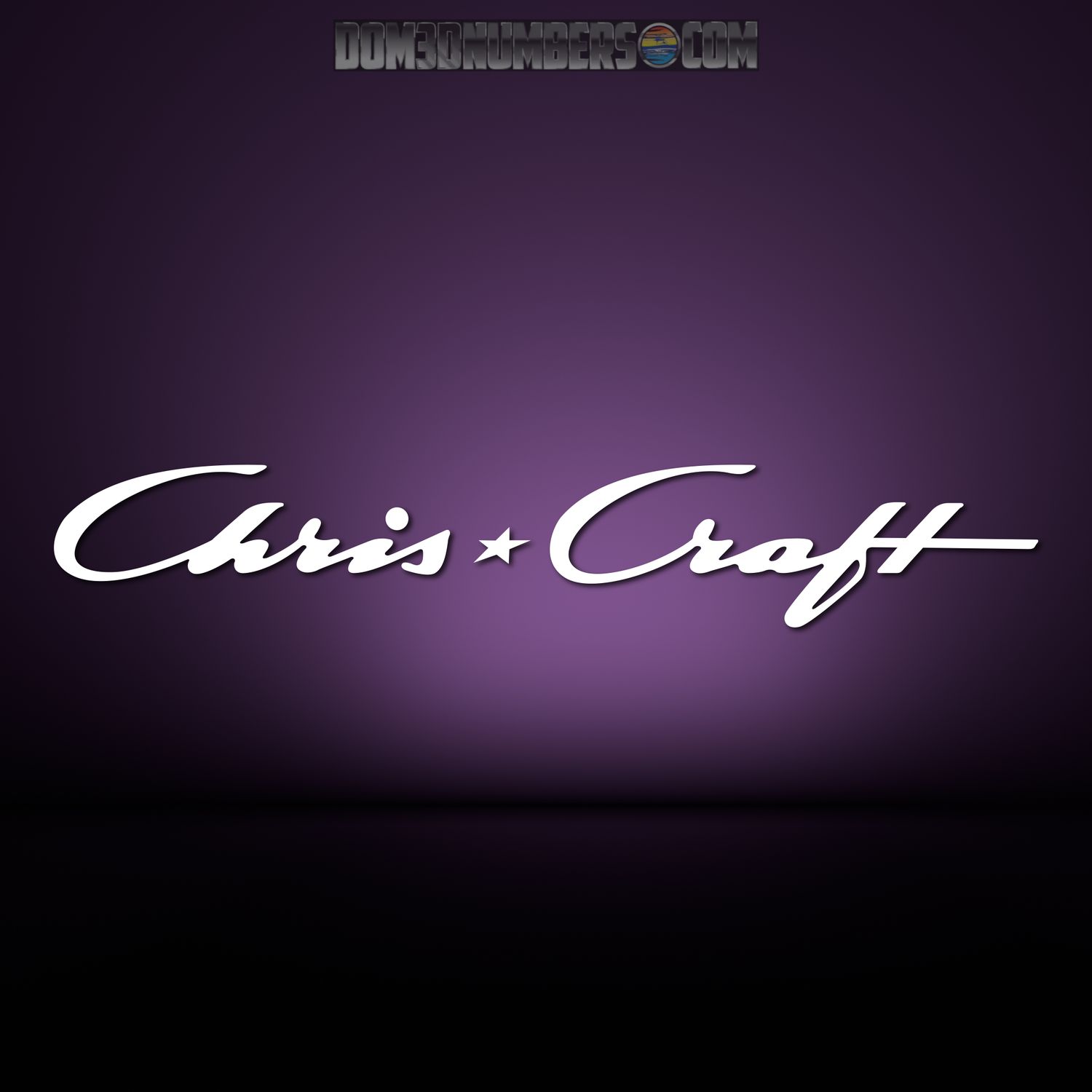 Chris Craft Domed Boat Decal