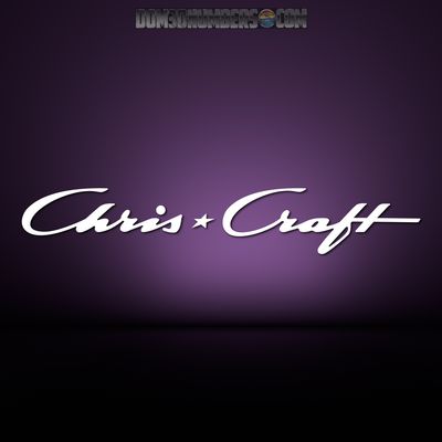 Chris Craft Domed Boat Decal Set