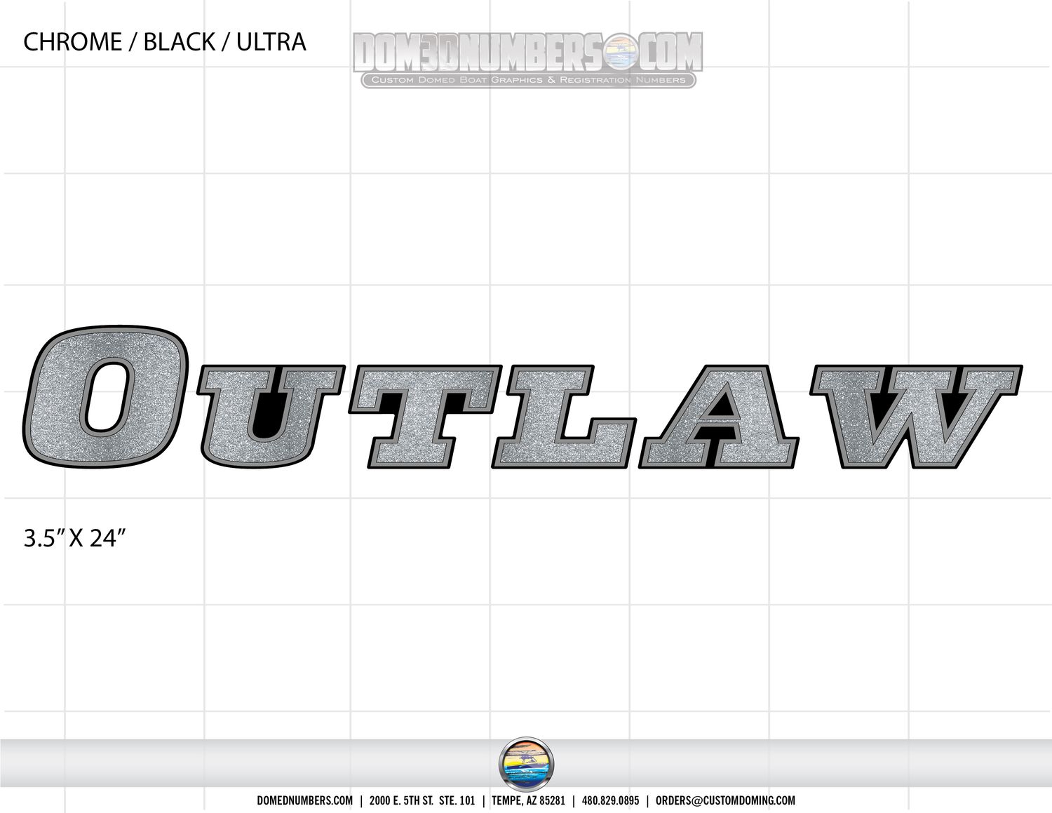 Domed Outlaw Decal Set