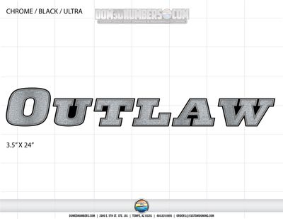 Domed Outlaw Decal Set