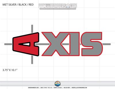 2011 Axis Fender Decal