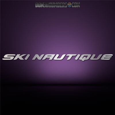Ski Nautique Domed Decal, Choose Your Size &amp; Colors