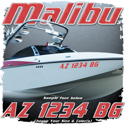 Malibu Registration (2 included), Choose Your Own Colors