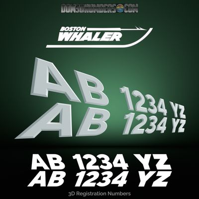 Boston Whaler 3D Emblem Registration