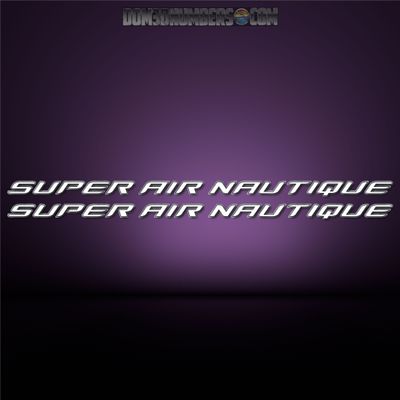 2008 Super Air Nautique &#39;Double Outline&#39; Domed Decal, Choose Your Colors
