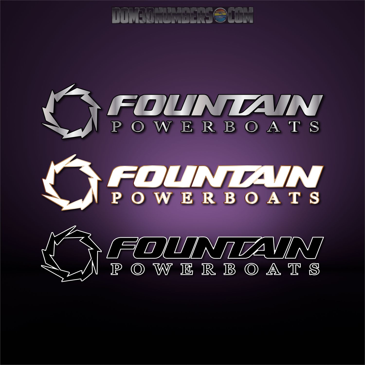 Fountain Powerboats Window Decal