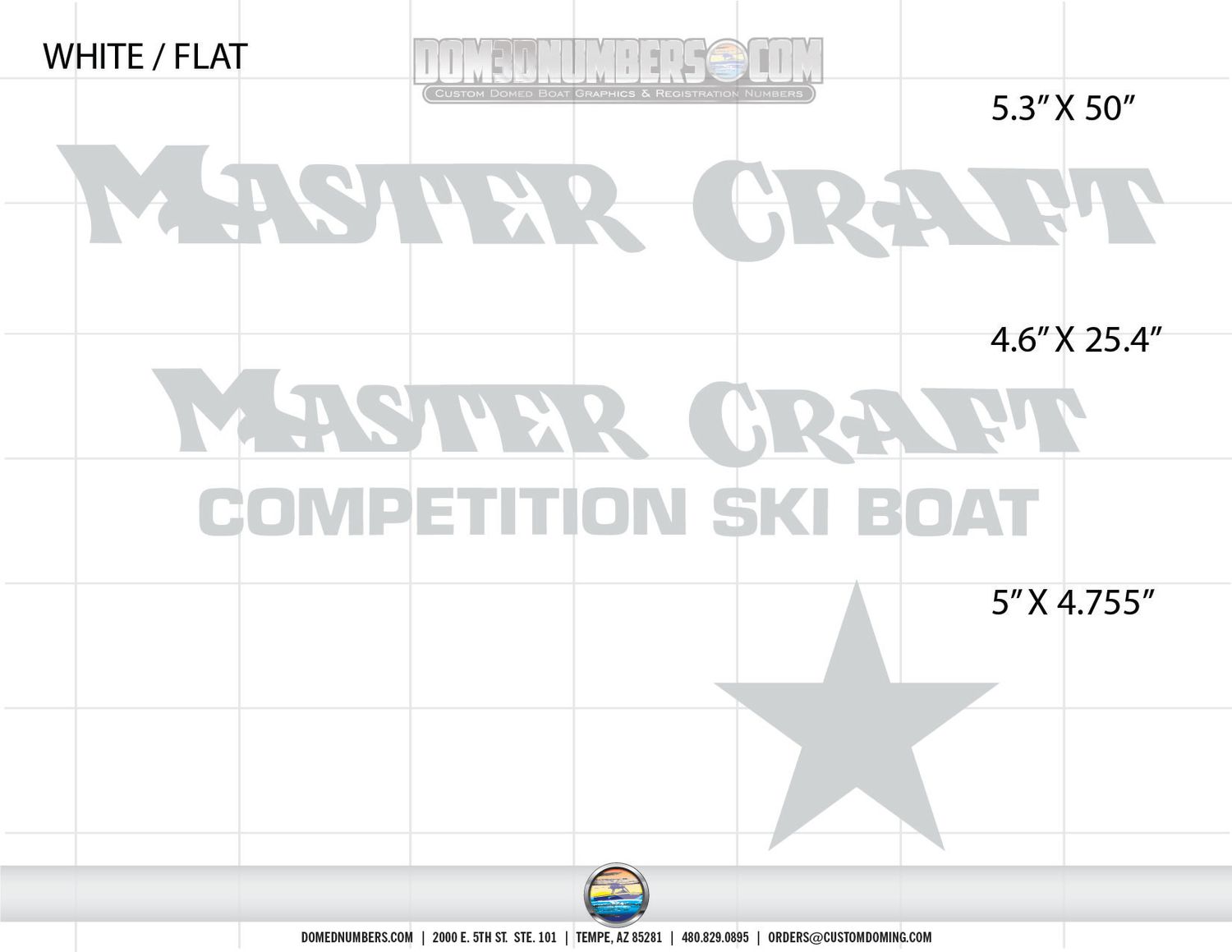 1978-79 MasterCraft Decal Package