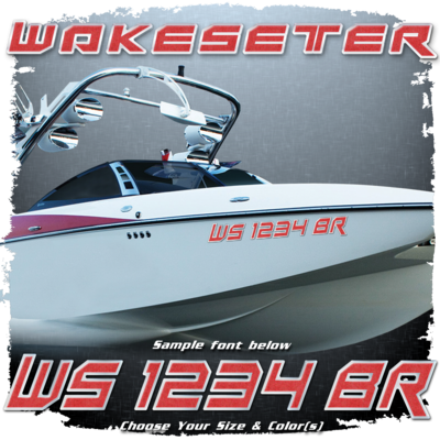 2014-26 Malibu Wakesetter Domed Registration, Choose Your Own Colors