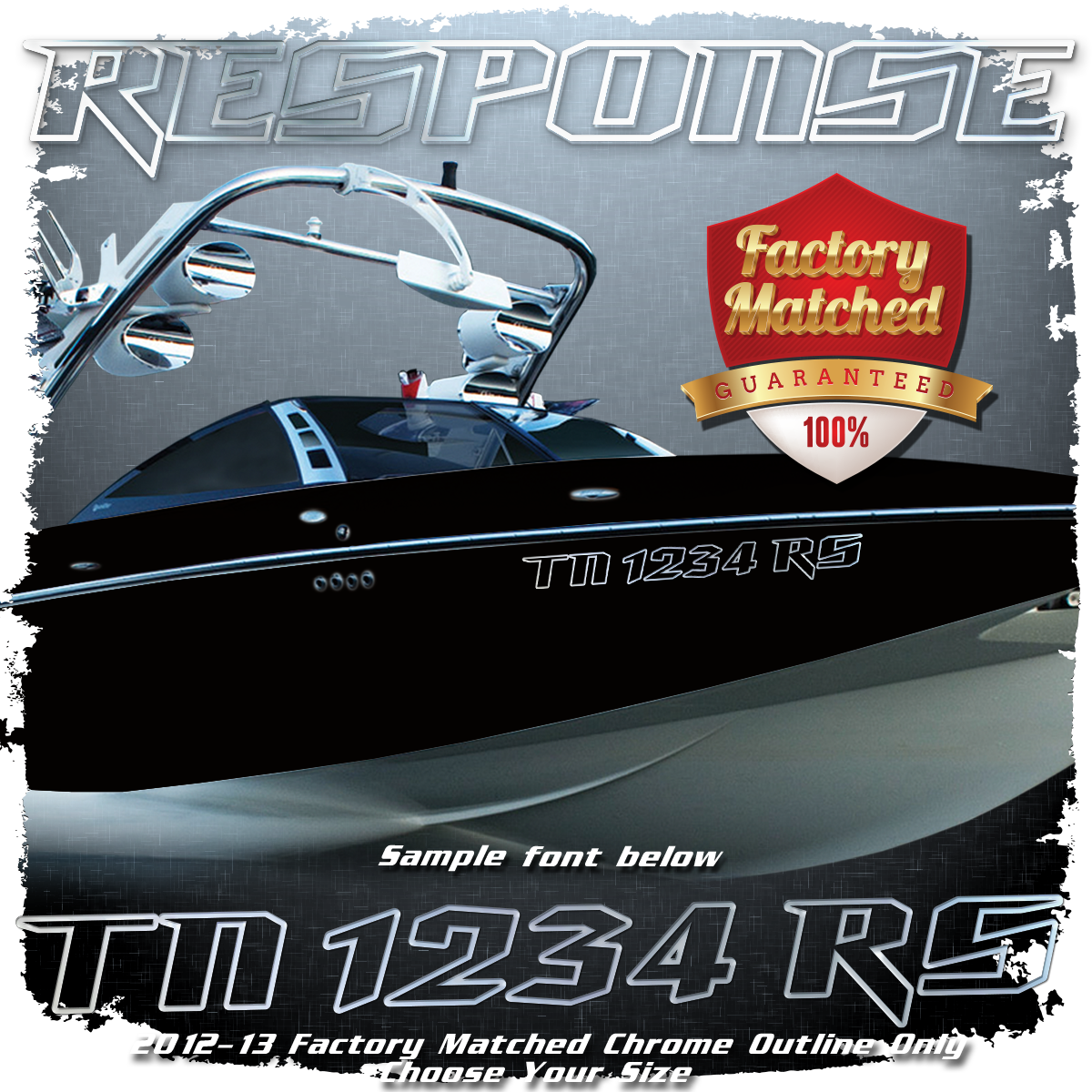 2012-14 Malibu Response Registration, Chrome Outline