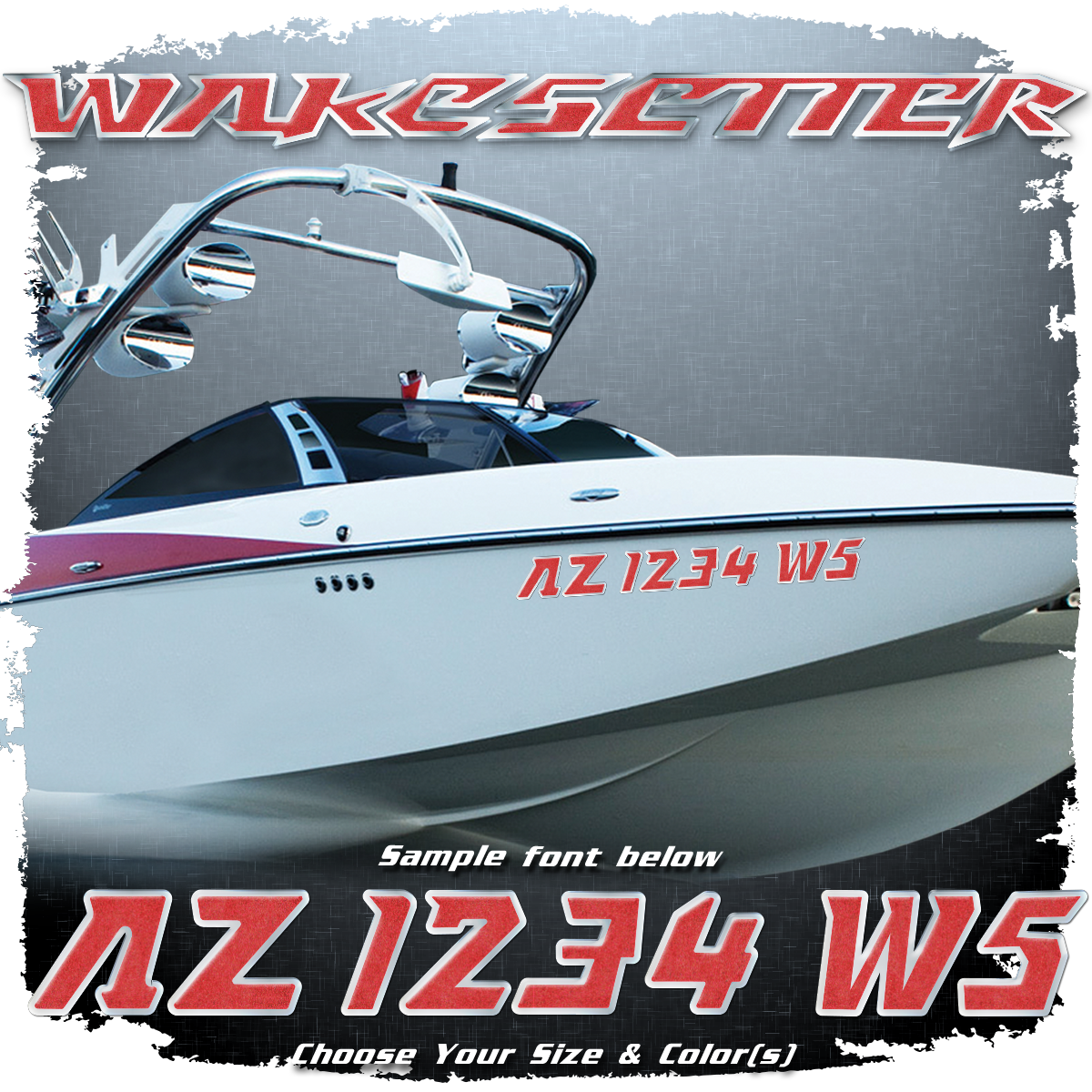 2007-09 Malibu Wakesetter Domed Registration, Choose Your Own Colors
