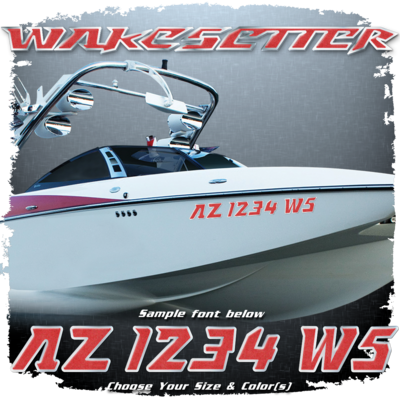 2007-09 Malibu Wakesetter Domed Registration, Choose Your Own Colors