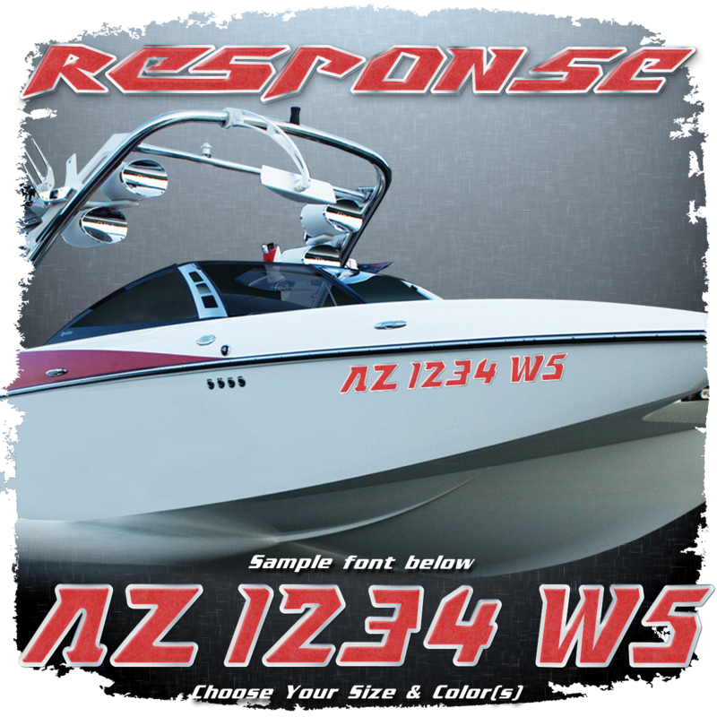 2007-11 Malibu Response Domed Registration, Choose Your Own Colors