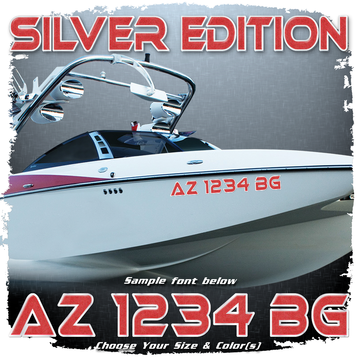 2007-2008 Malibu Silver Edition Domed Registration