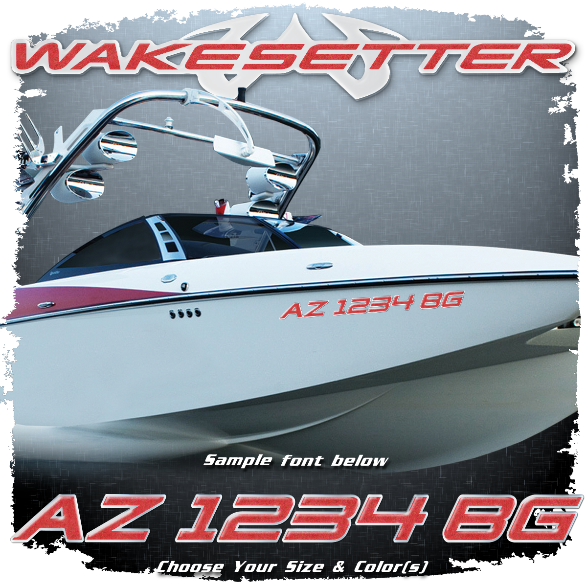 2001-05 Malibu Wakesetter Domed Registration, Choose Your Own Colors