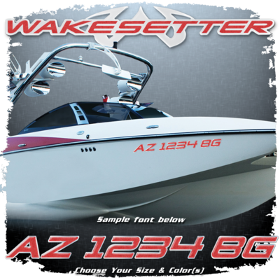 2001-05 Malibu Wakesetter Domed Registration, Choose Your Own Colors