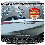 2001-05 Malibu Wakesetter Domed Registration, Black &amp; Chrome Factory Match