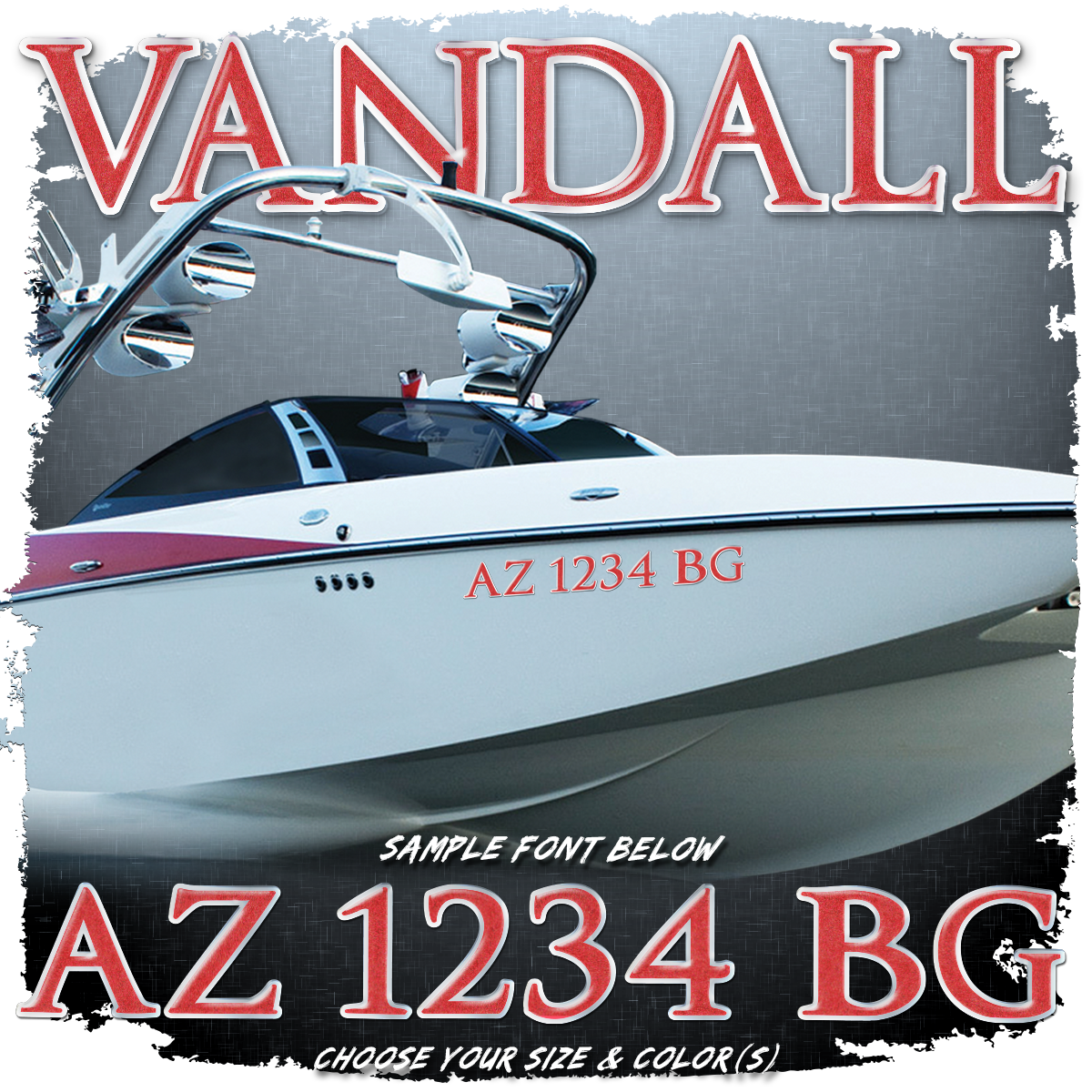 Axis Vandall Registration (2 included), Choose Your Own Colors