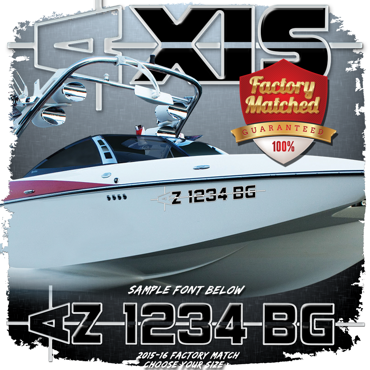 AXIS 2015-16 Domed Registration, Factory Matched Colors