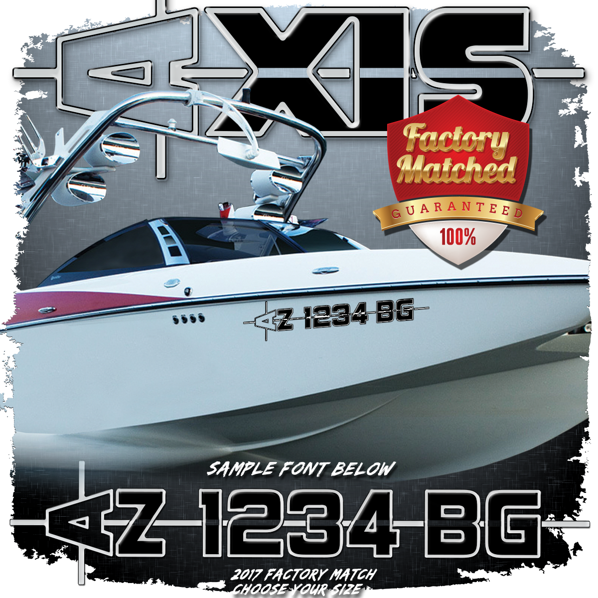 AXIS 2017-19 Domed Registration, Factory Matched Colors